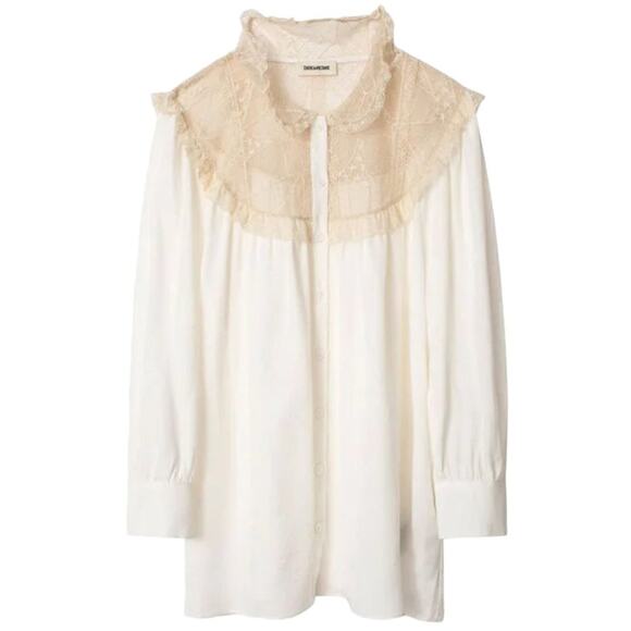ZADIG & VOLTAIRE Courtney Silk Paisley Jacquard Blouse XS - Picture 1 of 9